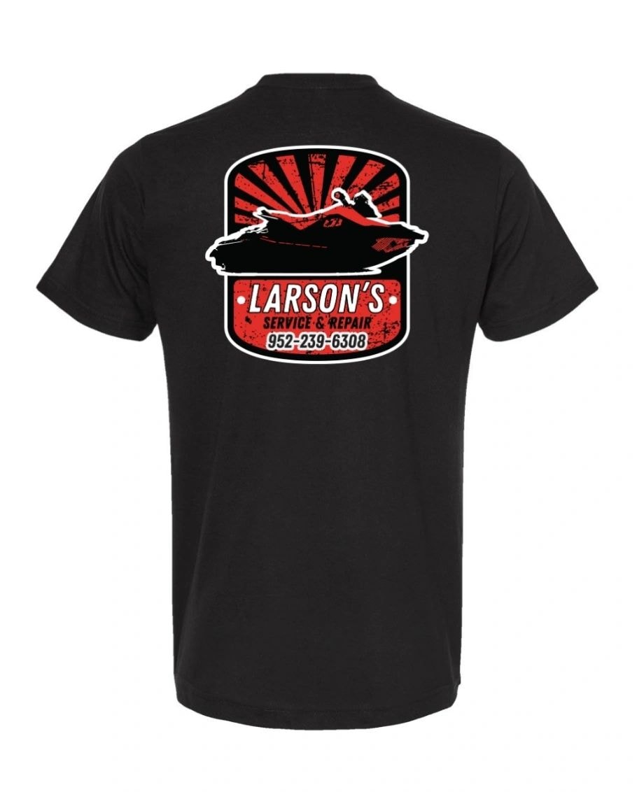 Larson's t-shirt back
